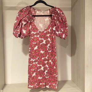 Zara mini dress with flowers - size M